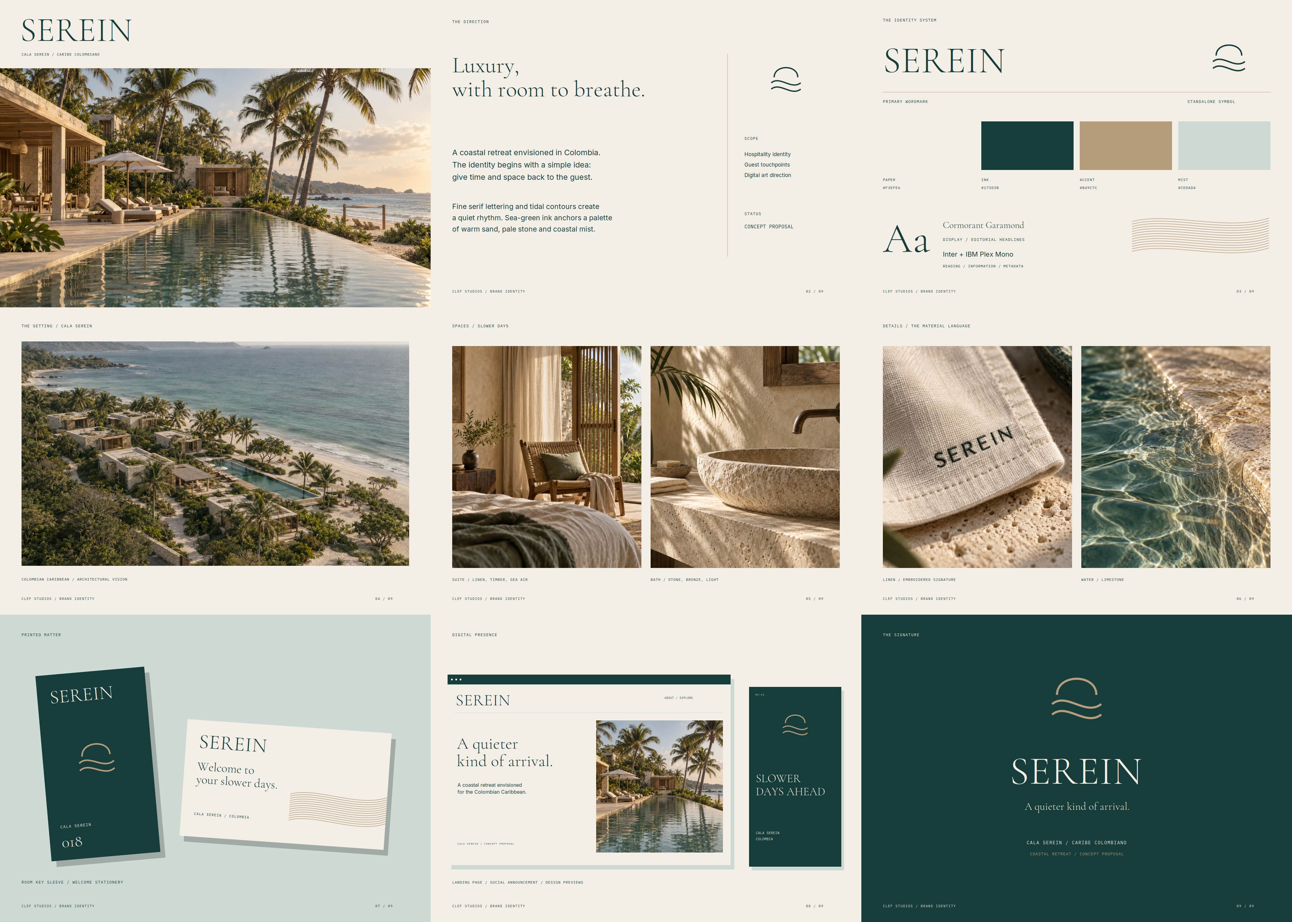 Complete Serein coastal retreat identity overview